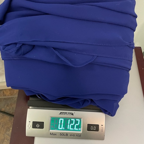 SLNY NWT royal blue maxi dress size 14 - Picture 6 of 8